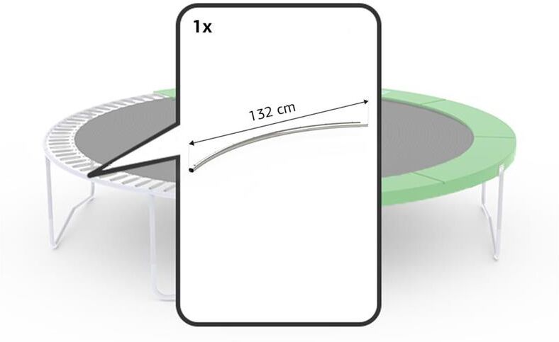 BERG Toys Favorit Toprail Welded 330 (132cm) For Favorit Serien Rund Trampoline 330 cm dia 6b