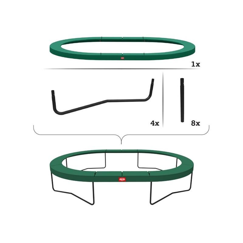 BERG Toys Berg Grand Champion 520 Grønn (Box 2/2) 520x345 cm oval Grønn