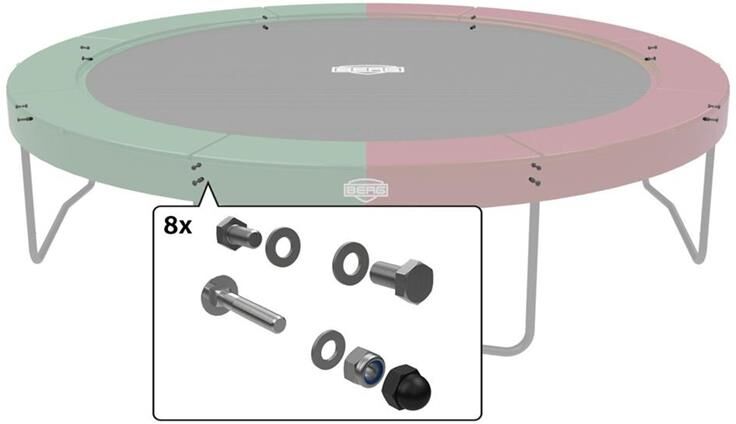 BERG Toys Elite+ - Fasteners T-Section Skruefester For Elite+