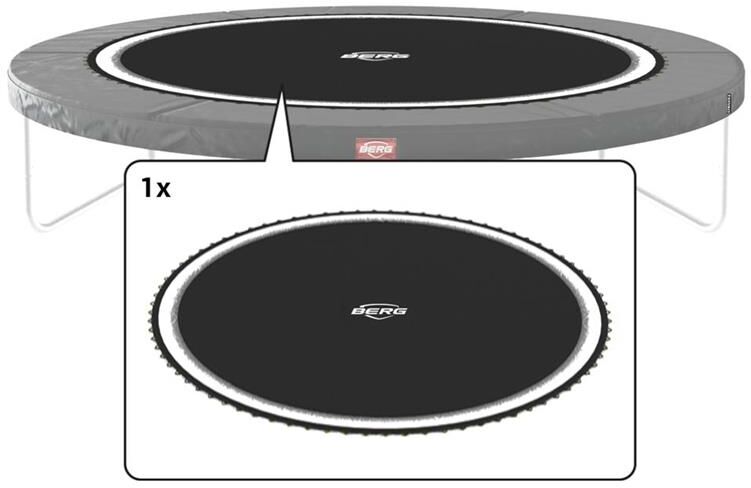 BERG Toys Favorit Hoppematte 430 Med Hvit Kant Hoppematte For Single Fjærer 430 cm dia whe