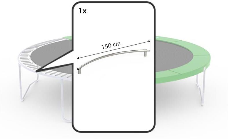 BERG Toys Favorit Toprail Welded 380 (150cm) For Favorit Serien Rund Trampoline 380 cm dia