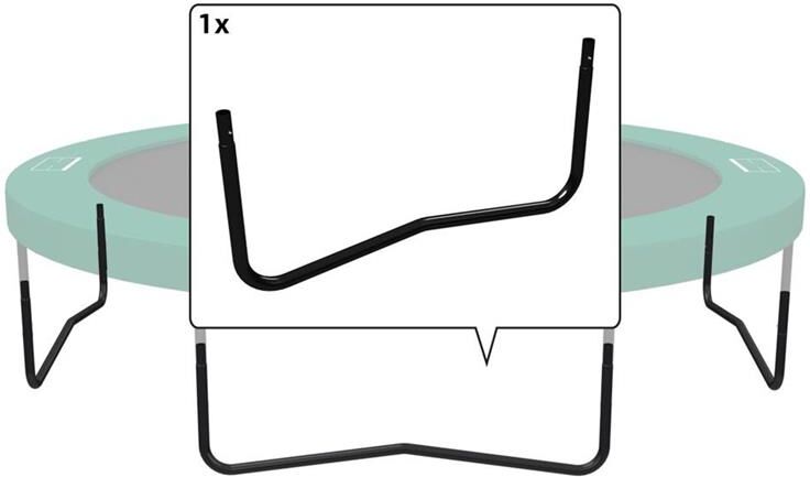 BERG Toys Champion W-Leg For 270 Cm Sort W-Ben For Champion Rund Trampoline 270 cm dia