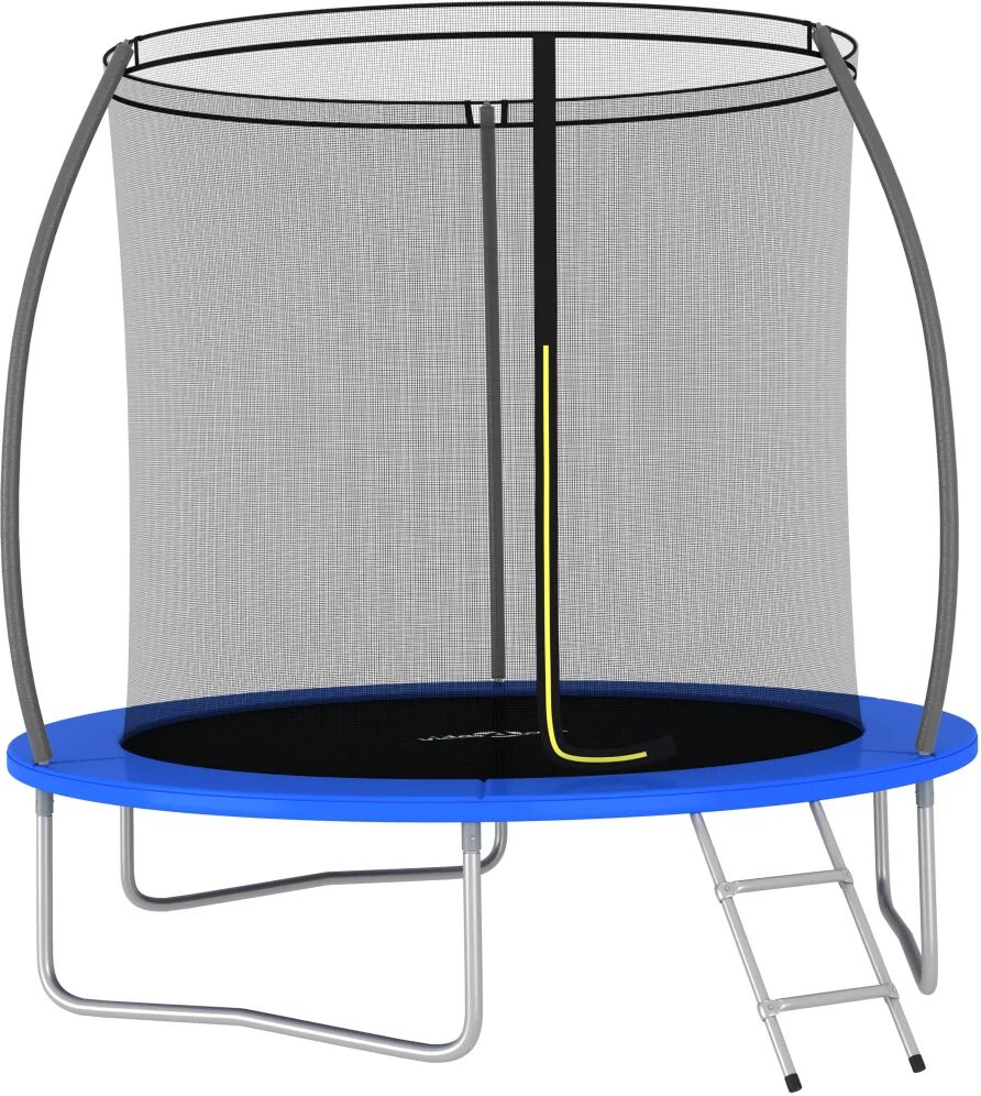 vidaXL Trampolinesett rund 244x55 cm 100 kg