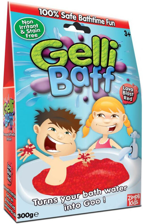 Zimpli Kids Baff Gelli Baff Badeslush Enkelpakke 150g - Rød