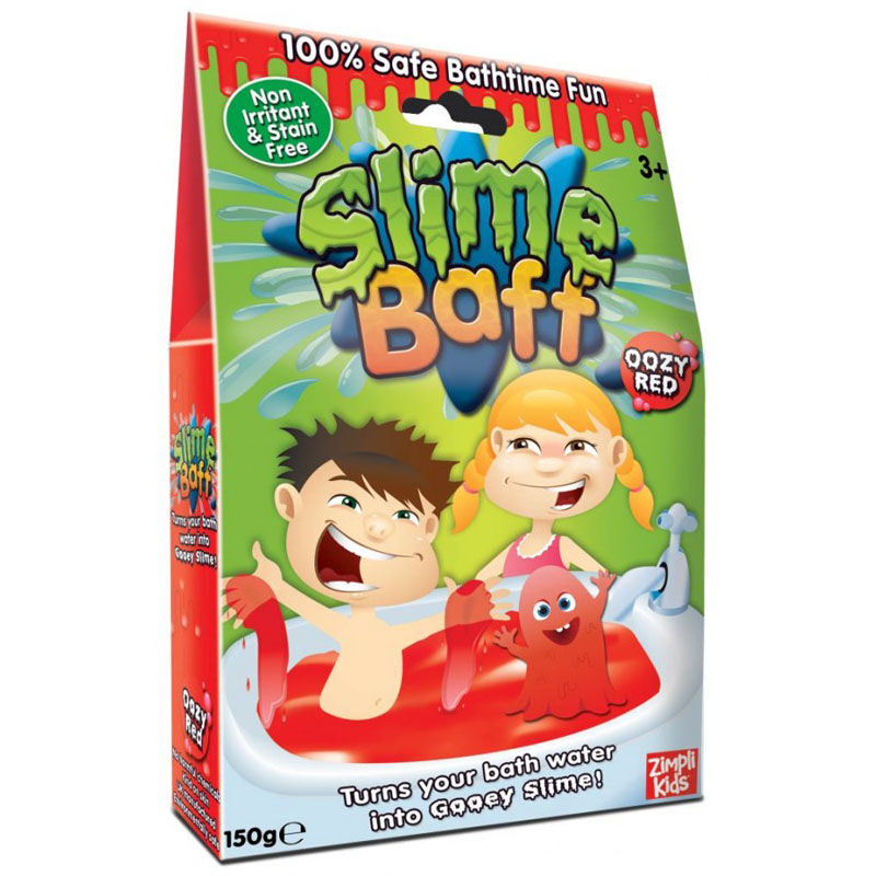 Zimpli Kids Baff Slime Baff Badeslim Enkelpakke 150g - Rød