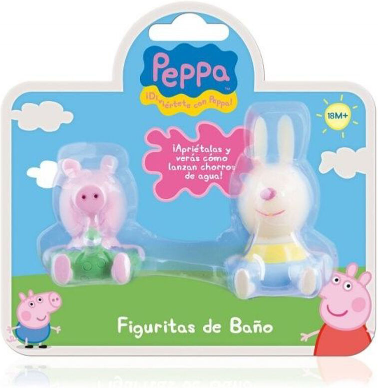 Peppa Gris Badefigurer 2 Stk - Katrin Kanin Og Georg