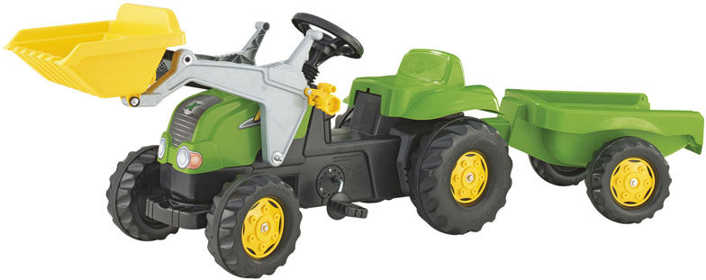 Rolly Toys Rollykid-X Traktor M/skuff Og Henger - Grønn