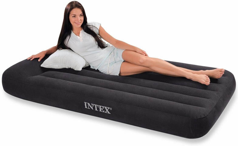 Intex Airbed Dura-Beam Standard Med Putestøtte 99x191x25 Cm