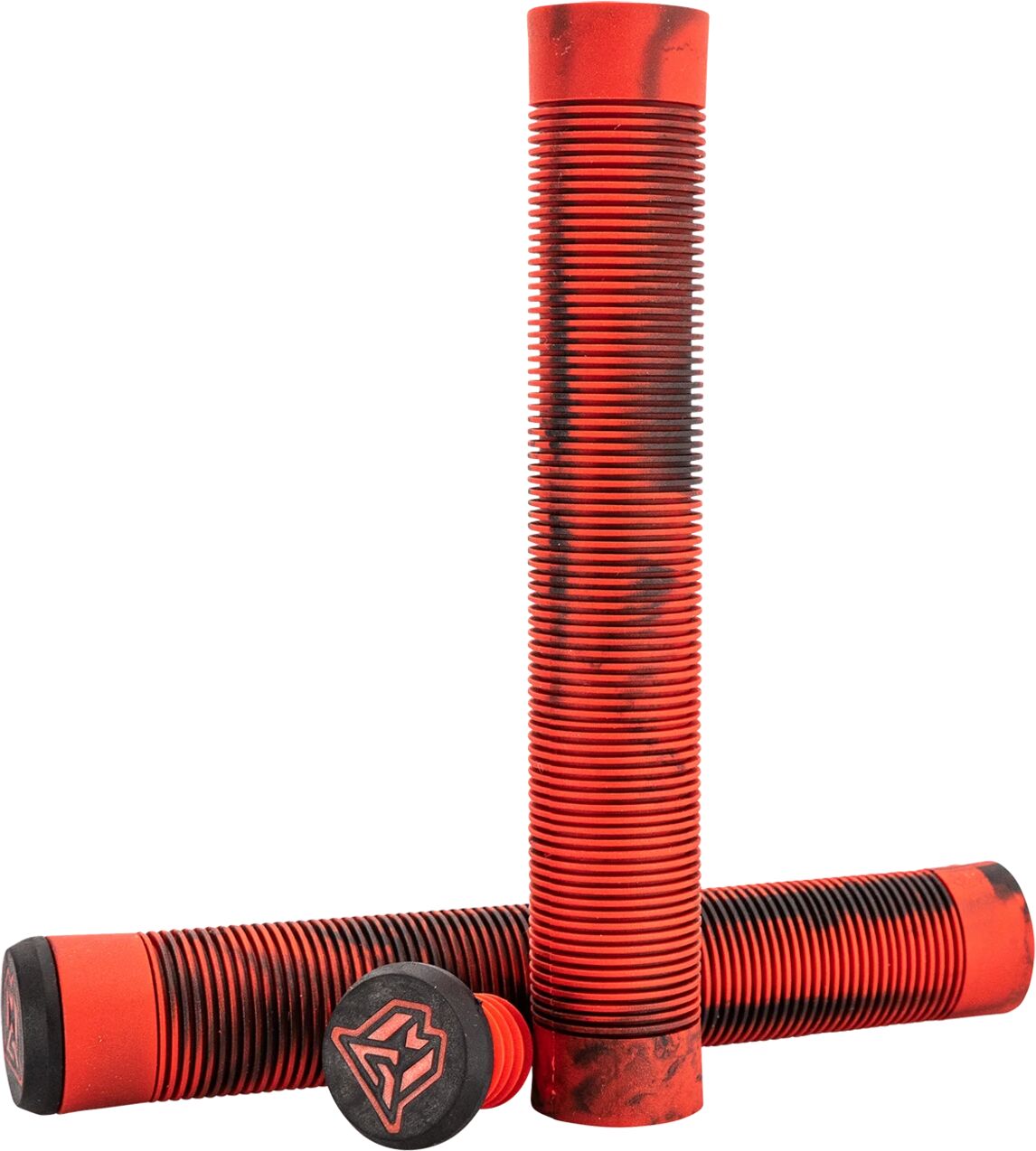 MGP Action Sports 180 mm Grind Grip w/Swirls, sparkesykkelholker 180mm RED/BLACK