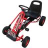 vidaXL Kart com pedal vermelho