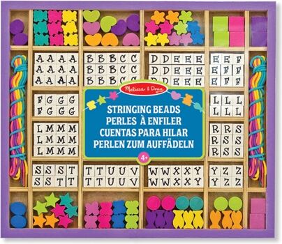 Melissa & Doug Kit Artesanato Wooden Stringing Beads