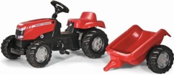 Rollytoys Conjunto de Trator MF Kid com Atrelado