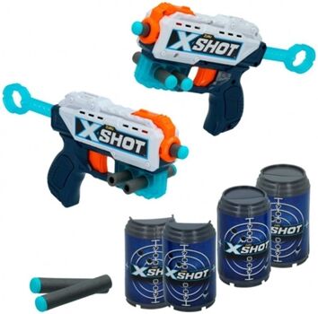 Zuru Conjunto de 2 Lançadores X-Shot: Recoil (Com 6 Latas)