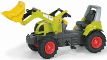 Rollytoys Trator Claas Arion Trac Lader com Rodas Pneumáticas