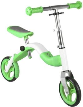 Anlen Bicicleta de Criança 2 In 1 (Tam.: Único - Verde e Branco)