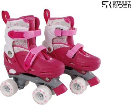 Street Rider Patins Ajustáveis (Rosa - 27-30)