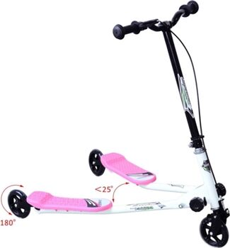 Homcom Trikke Scooter Rosa (91x24x30cm)