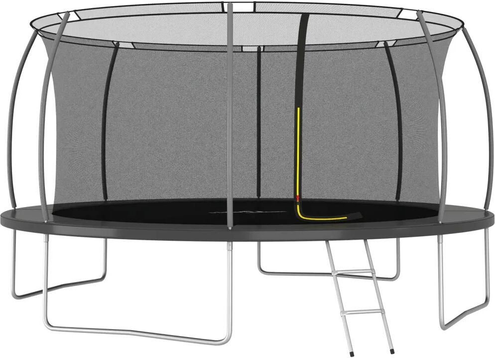 vidaXL Set trambulină rotundă, 460x80 cm, 150 kg