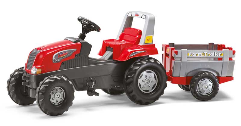 Rolly Toys Junior RT Traktor med släp