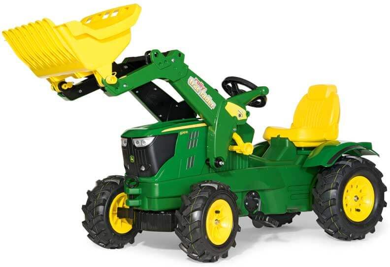 Rolly Toys John Deere 6210R Tramptraktor med frontlastare