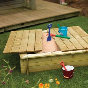 Sandpit with Lid - Natural timber - Rowlinson
