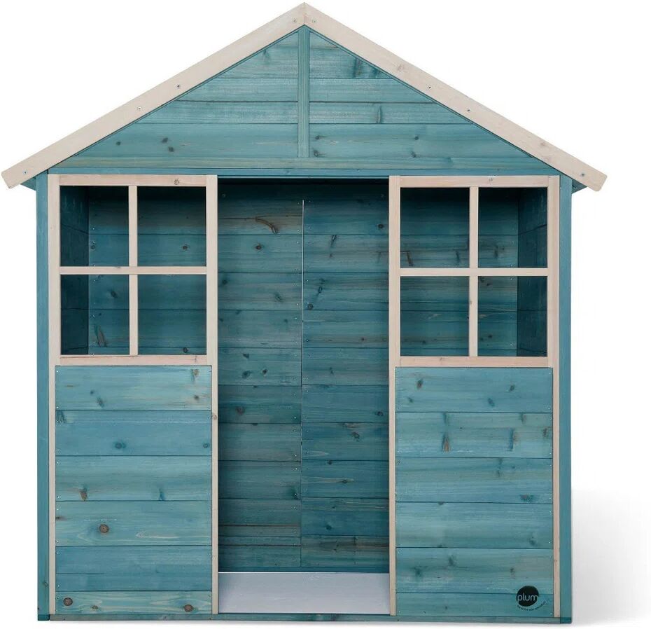 Plum Garden Playhouse blue/brown/green 140.0 H x 96.9 W x 130.0 D cm