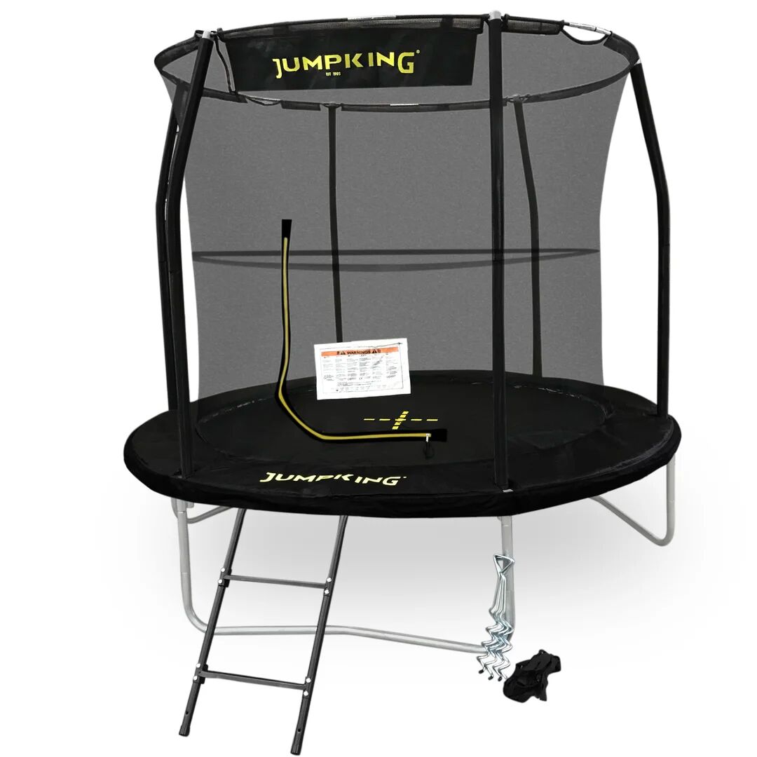 Photos - Trampoline JumpKing Combo Deluxe  with Safety Enclosure black 256.0 H x 305