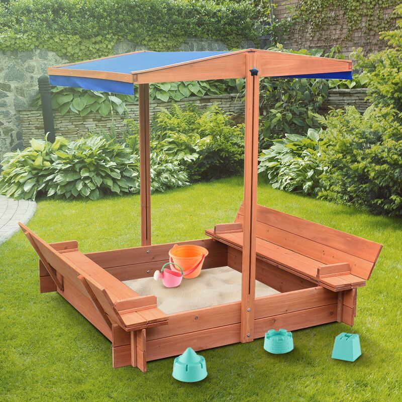 Billyoh - Cabana Square Sandpit With Cover