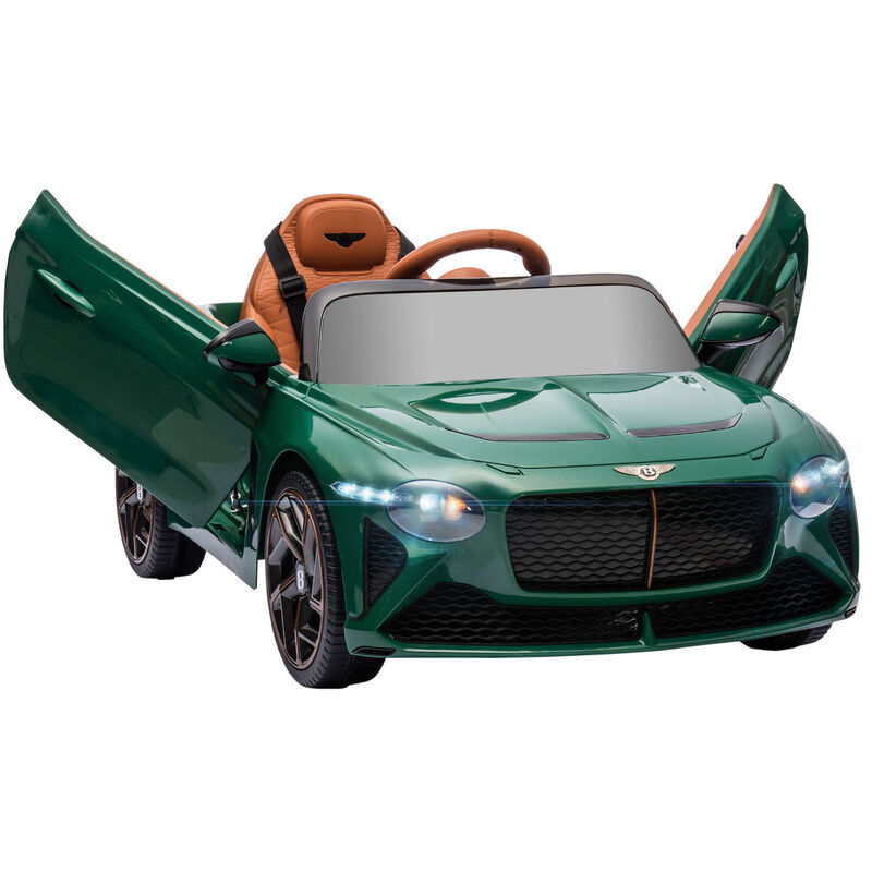 Homcom - Bentley Bacalar Licensed 12V Kids Electric Ride On Car for 3-5 Years Green - Green