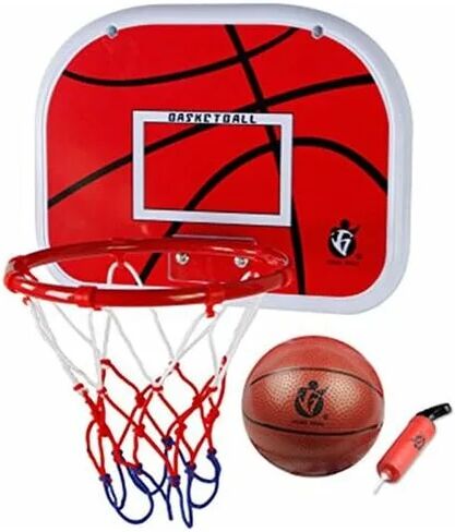 Indoor Basketball Hoop for Kids, Mini Basketball Game, Hanging Board with Ball and Pump for Kids Groofoo