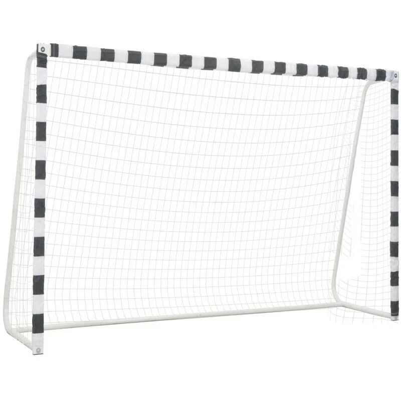 SWEIKO Soccer Goal 300x200x90 cm Metal Black and White VDTD32903