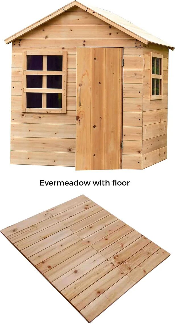 Big Game Hunters Evermeadow Playhouse – Kids Wooden Playhouse / Playhouse with Floor