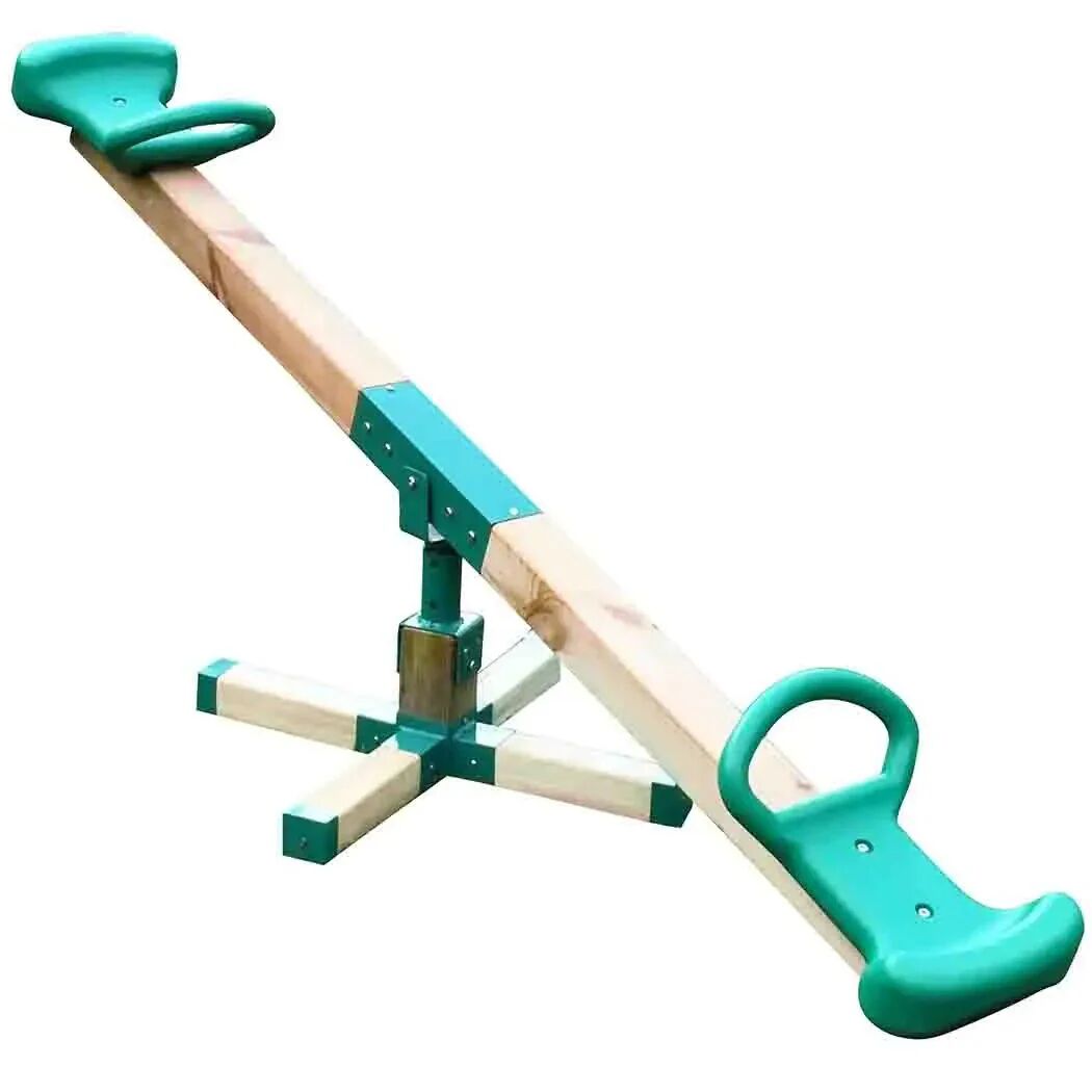 Big Game Hunters 360° Rotating Wooden Seesaw: Double the Fun