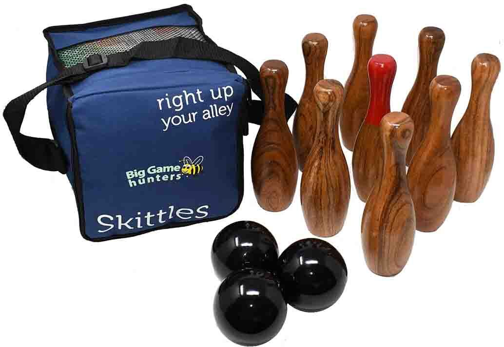 Big Game Hunters Wooden Skittles Game Set - Indoor & Outdoor