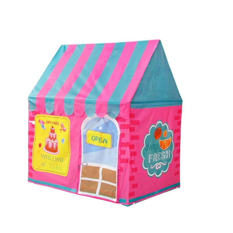 ArmadaDeals Children Folding Dessert House Play Tent Toy Outdoor Hiking Playhouse Game, Pink