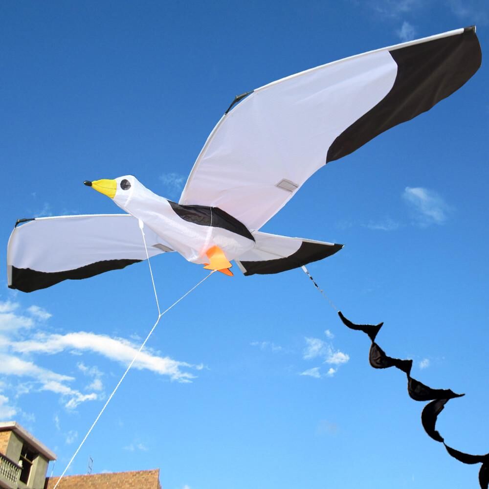 enchanting 3D Seagull K-ite Kids Toy  Outdoor Flying Activity Game Children With Tail