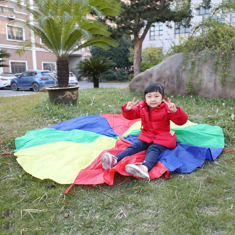 Dobbinyou Play Rainbow Parachute Outdoor Game Exerclse Sport Group Activities Toys KS