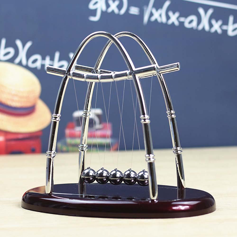 91340802MA8PFML34B 1pc Newton's Cradle Kids Toys for Children Educational Toy Desk Table Decor Metal Balance Ball Pendulum Juguetes Antistress Game
