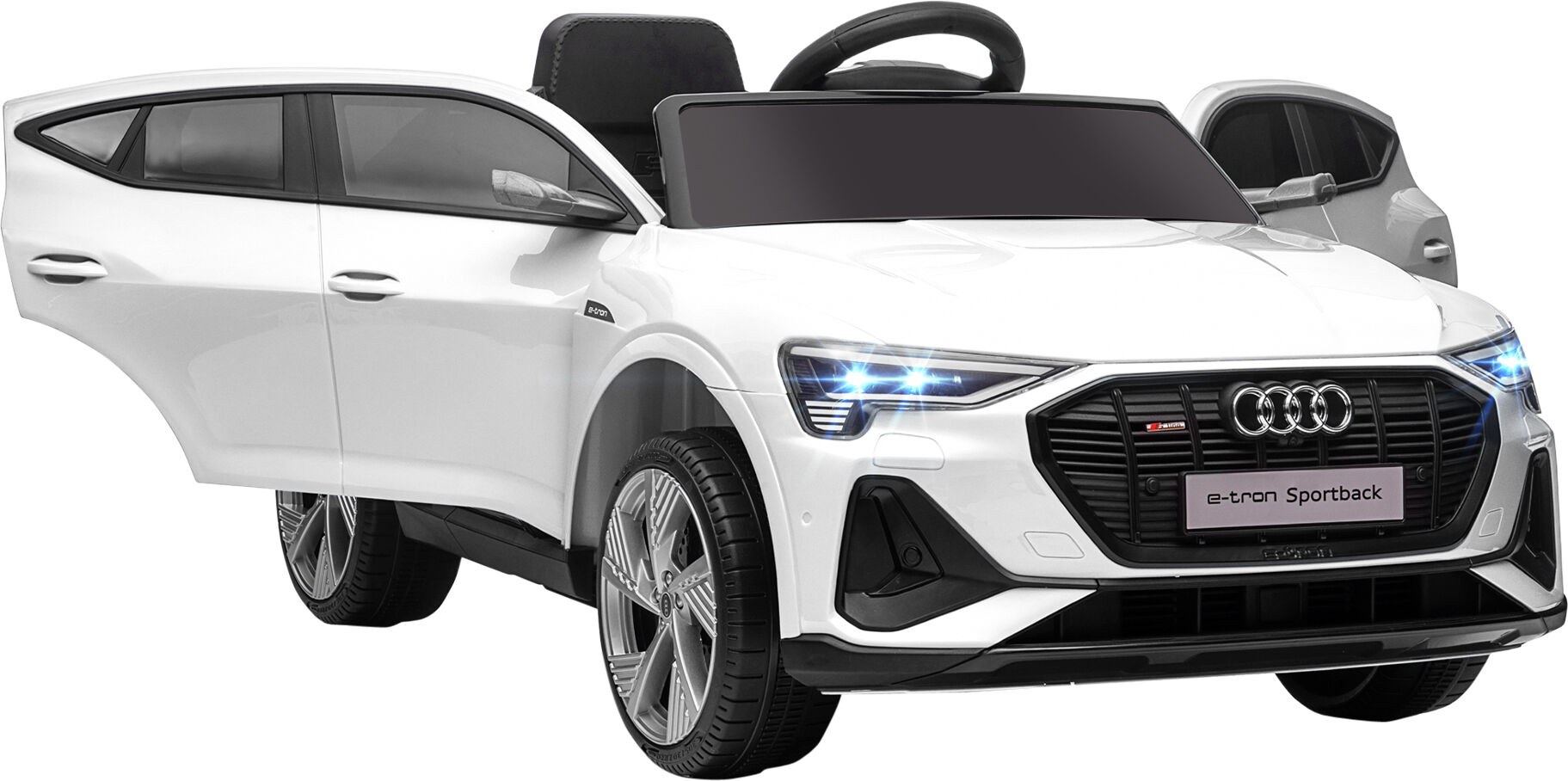 Aosom Audi Car for Kids 12V Electric Ride On Toy with Parent Remote Control Safety Belt LED Lights Music Horn White for 3-5 Years Old   Aosom.com