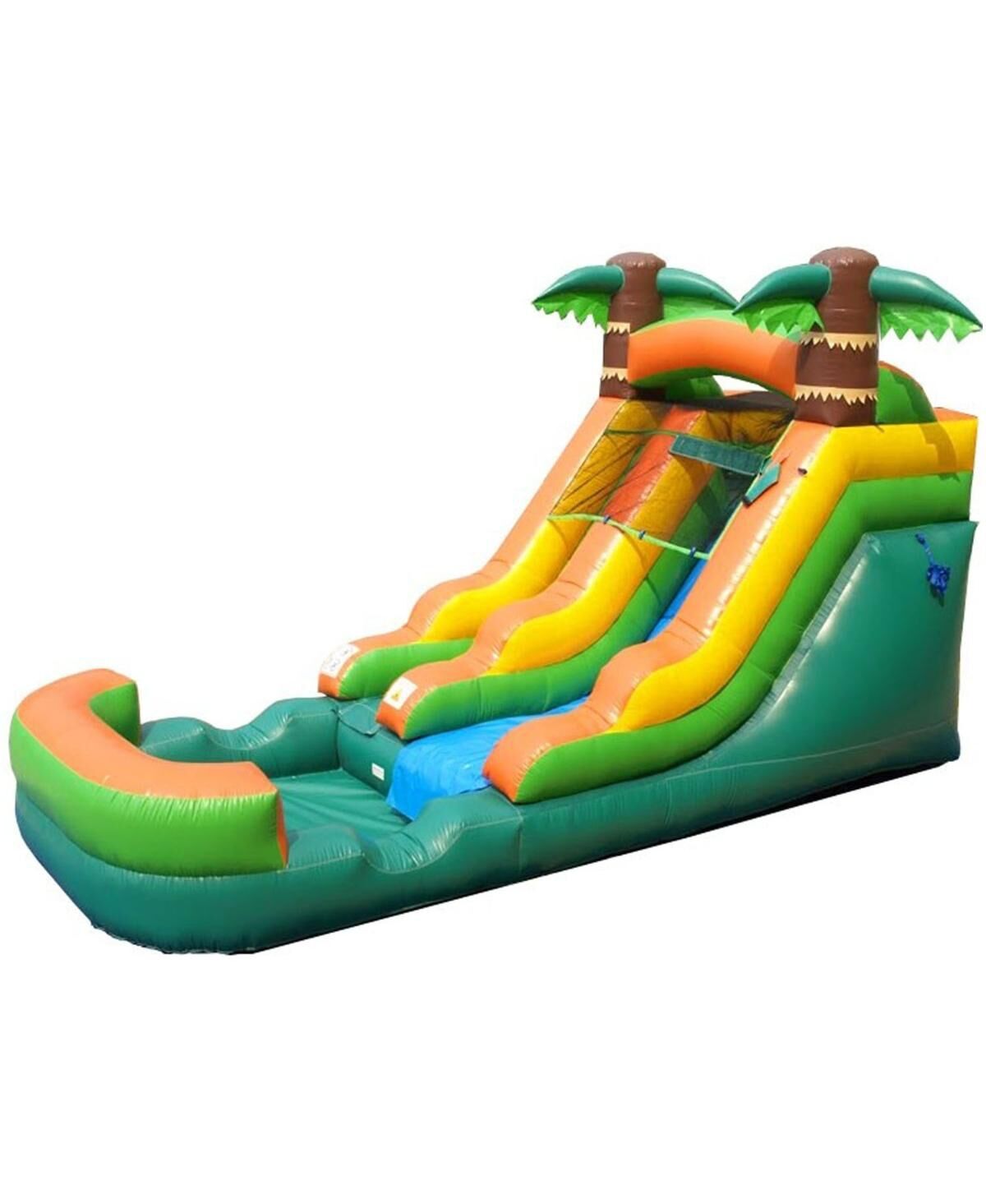 Pogo Bounce House Inflatable Water Slide for Kids (Without Blower) - 21' x 9' x 12' Foot Backyard Inflatable Slide for Summer Fun - Slide with Water P
