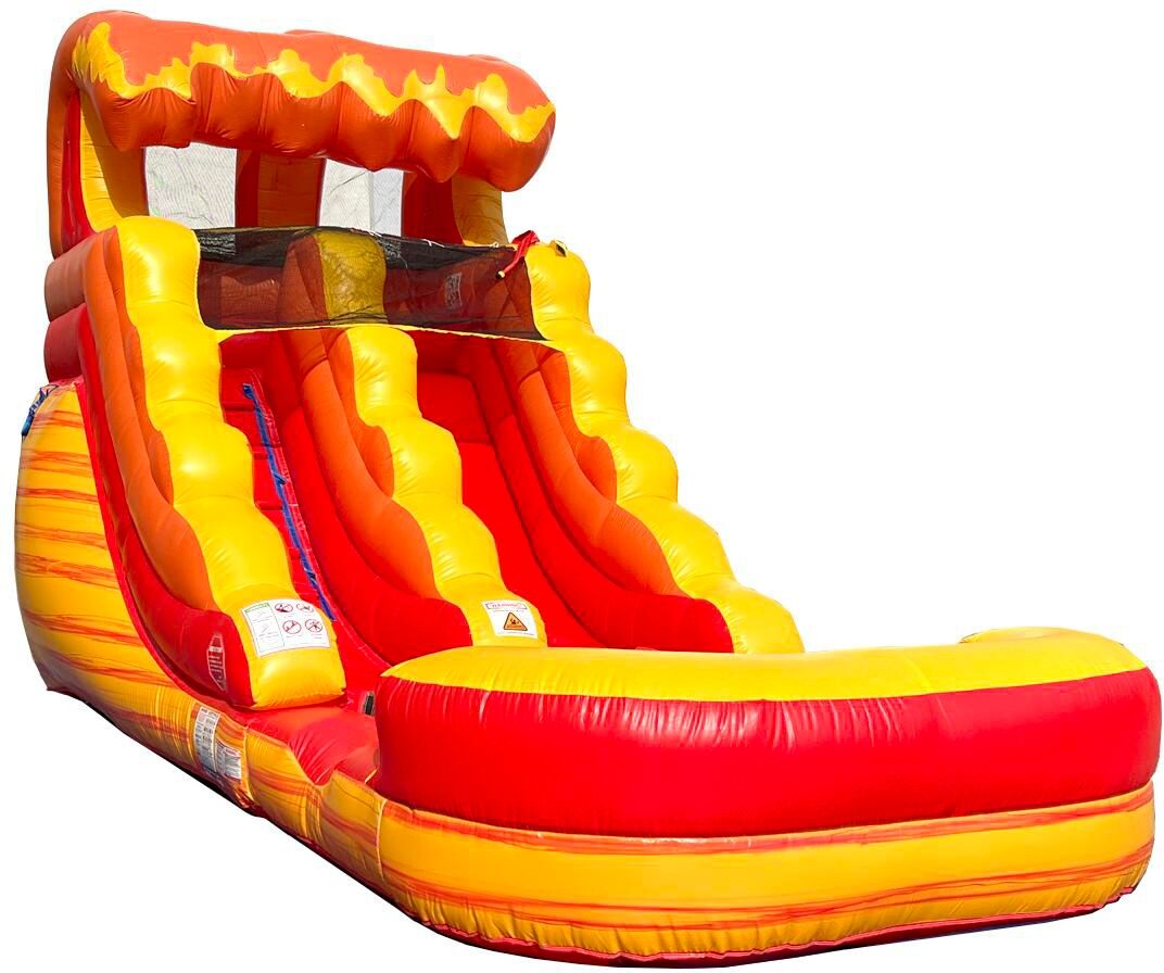 Pogo Bounce House Inflatable Water Slide for Kids (Without Blower) - 21' x 9' x 12' Foot Backyard Inflatable Slide for Summer Fun - Slide with Water P