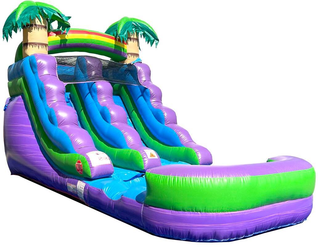 Pogo Bounce House Inflatable Water Slide for Kids (Without Blower) - 21' x 9' x 12' Foot Backyard Inflatable Slide for Summer Fun - Slide with Water P