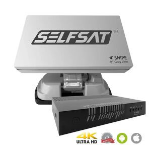 I DO IT Selfsat SNIPE BT Grey Line Single  - automatische Camping Antenne  incl. iOS / Android Steuerung