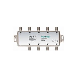 Axing SWE 40-01, Kabel kombination, 950 - 2200 MHz, Grå, 1,5 dB, Quad-LNB, F-Buchse