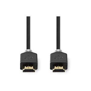 Nedis - Câble HDMI avec Ethernet - HDMI mâle pour HDMI mâle - 15 m - anthracite - rond - Publicité