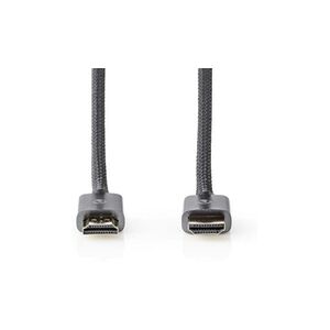 Nedis - Ultra High Speed - câble HDMI - HDMI mâle pour HDMI mâle - 2 m - anthracite, bronze - rond, support 8K - Publicité