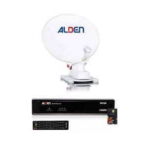 Alden Onelight Parabole Automatique 65cm + Récepteur Satellite Satmatic Hd Tntsat Usage Non Intensif Alden