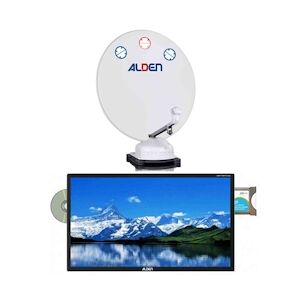 Alden Orbiter Parabole Satellite Automatique 85cm + Tv Led 19