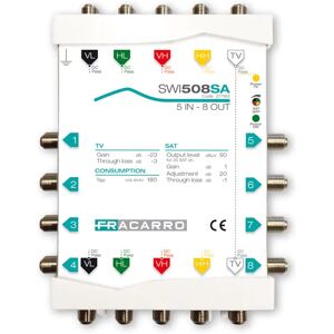 Fracarro Multiswitch en cascade Fracarro SWI508SA 5 entrées et 8 sorties 271163