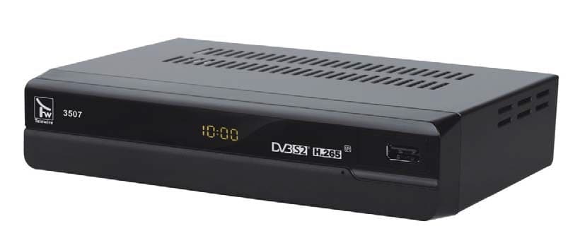 Telewire Ricevitore DVB S2 H265 Free to Air 5000 canali USB Playback 1 HDMI + 1 SCART